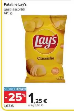 Carrefour Patatine Lay's offerta
