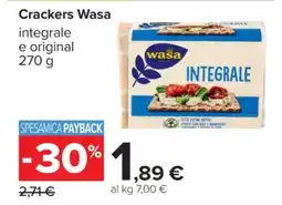 Carrefour Crackers Wasa offerta