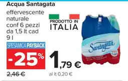 Carrefour ACQUA SANTAGATA offerta
