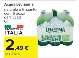 Carrefour ACQUA LEVISSIMA offerta