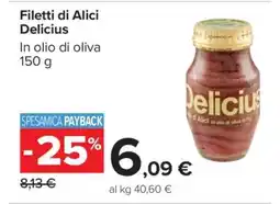 Carrefour Filetti di Alici Delicius offerta