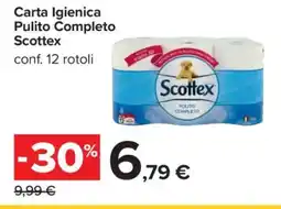Carrefour Carta Igienica Pulito Completo Scottex offerta