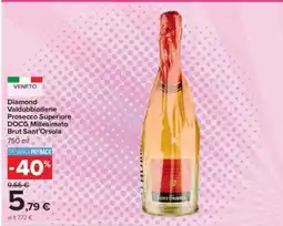 Carrefour Diamond Valdobbiadene Prosecco Superiore DOCG Millesimato Brut Sant'Orsola offerta