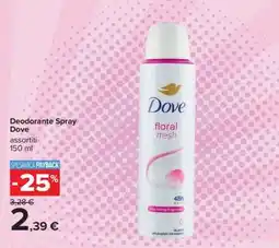 Carrefour DEODORANTE SPRAY DOVE offerta