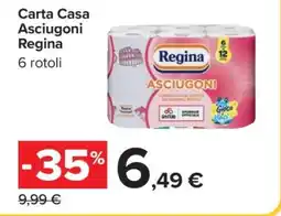 Carrefour Carta Casa Asciugoni Regina offerta