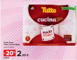 Carrefour Carta Casa Tutto Cucina Style offerta