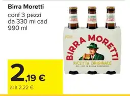 Carrefour BIRRA MORETTI offerta