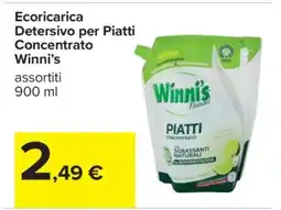 Carrefour Ecoricarica Detersivo per Piatti Concentrato Winni’s offerta