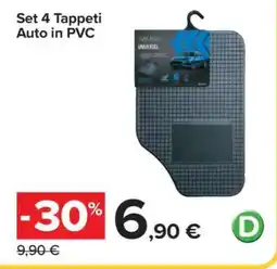 Carrefour Set 4 Tappeti Auto in PVC offerta