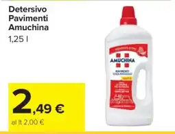 Carrefour Detersivo Pavimenti Amuchina offerta