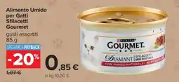 Carrefour Alimento Umido per Gatti Sfilaccetti Gourmet offerta