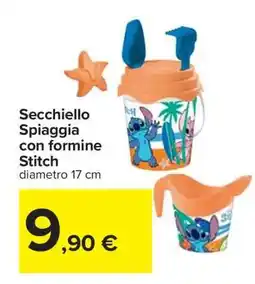 Carrefour Secchiello Spiaggia con formine Stitch offerta