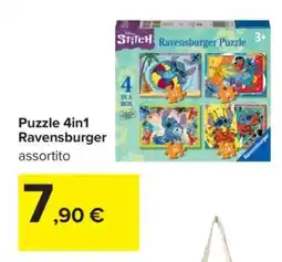 Carrefour Puzzle 4in1 Ravensburger offerta