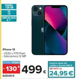 Carrefour iPhone 13 offerta