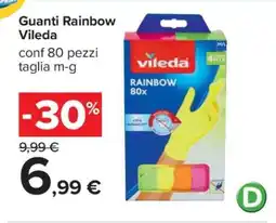 Carrefour Guanti Rainbow Vileda offerta