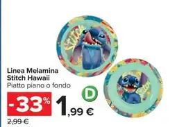 Carrefour Linea Melamina Stitch Hawaii offerta