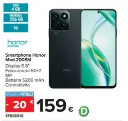 Carrefour Smartphone Honor Mod.200SM offerta