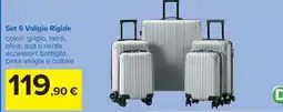 Carrefour Set 5 Valigie Rigide offerta