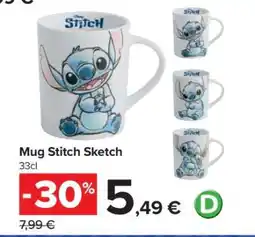 Carrefour Mug Stitch Sketch offerta