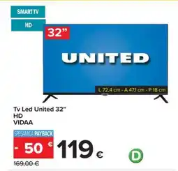 Carrefour TV Led United 32” offerta