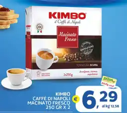 Extra Supermercati Kimbo caffè di napoli macinato fresco offerta