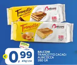Extra Supermercati Balconi trancetto cacao/ albicocca offerta