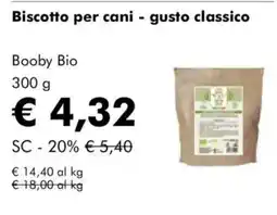 NaturaSì Biscotto per cani - gusto classico Booby Bio offerta