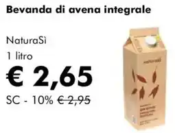 NaturaSì Bevanda di avena integrale naturasì offerta