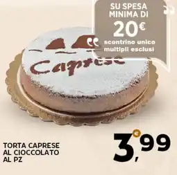 Extra Supermercati Torta caprese al cioccolato offerta