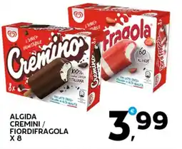 Extra Supermercati Algida cremini / fiordifragola offerta