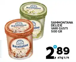Extra Supermercati Sammontana delizie vari gusti offerta