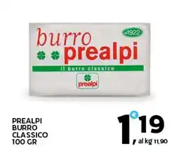 Extra Supermercati Prealpi burro classico offerta