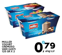Extra Supermercati Muller yogurt cremoso vari gusti offerta