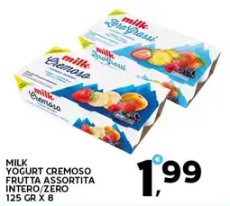 Extra Supermercati Milk yogurt cremoso frutta assortita intero/zero offerta