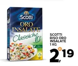 Extra Supermercati Scotti riso oro insalate offerta