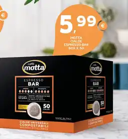 Extra Supermercati Motta cialde espresso bar box x 50 offerta