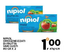 Extra Supermercati Nipiol omogeneizzati di frutta vari gusti offerta