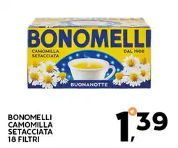 Extra Supermercati Bonomelli camomilla setacciata 18 filtri offerta