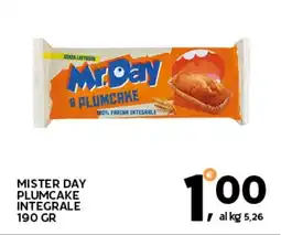 Extra Supermercati Mister day plumcake integrale offerta
