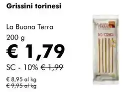 NaturaSì Grissini torinesi la buona terra offerta