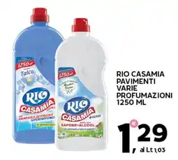 Extra Supermercati Rio casamia pavimenti varie profumazioni offerta