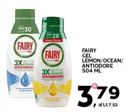 Extra Supermercati Fairy gel lemon/ocean/ antiodore offerta