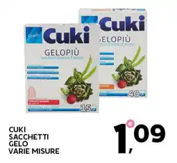Extra Supermercati Cuki sacchetti gelo varie misure offerta