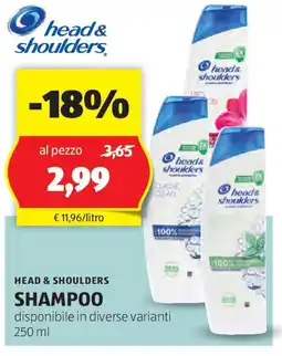 ALDI Head & shoulders shampoo offerta