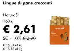 NaturaSì Lingue di pane croccanti naturasi offerta