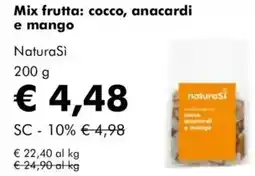 NaturaSì Mix frutta: cocco, anacardi e mango naturasì offerta