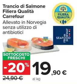 Carrefour Market Trancio di Salmone Filiera Qualità Carrefour offerta