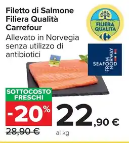 Carrefour Market Filetto di Salmone Filiera Qualità Carrefour offerta