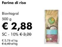 NaturaSì Farina di riso biovitagral offerta