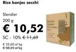 NaturaSì Rice konjac secchi slendier offerta